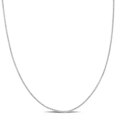 Wheat Link Chain Necklace 14K Gold