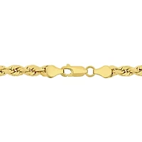 5mm Rope Chain Necklace 10K Yellow Gold