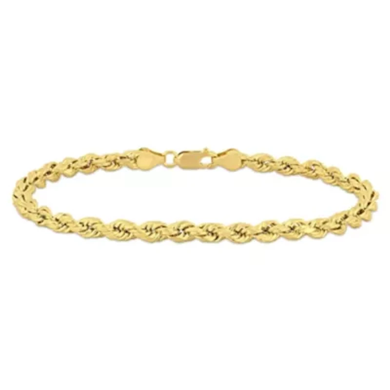 5mm Rope Chain Necklace 10K Yellow Gold