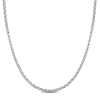 1.5mm Rolo Link Chain Necklace 14K Gold