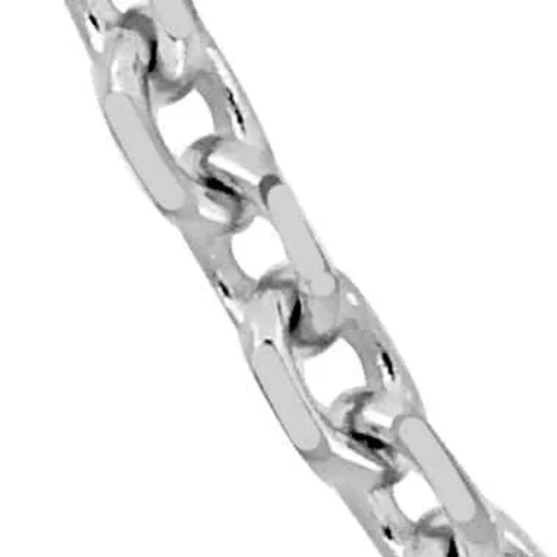 1.2mm Diamond Cut Cable Chain Necklace 14K White Gold