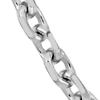 1.2mm Diamond Cut Cable Chain Necklace 14K White Gold