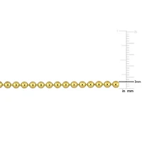 3mm Ball Bead Bracelet 14K Yellow Gold