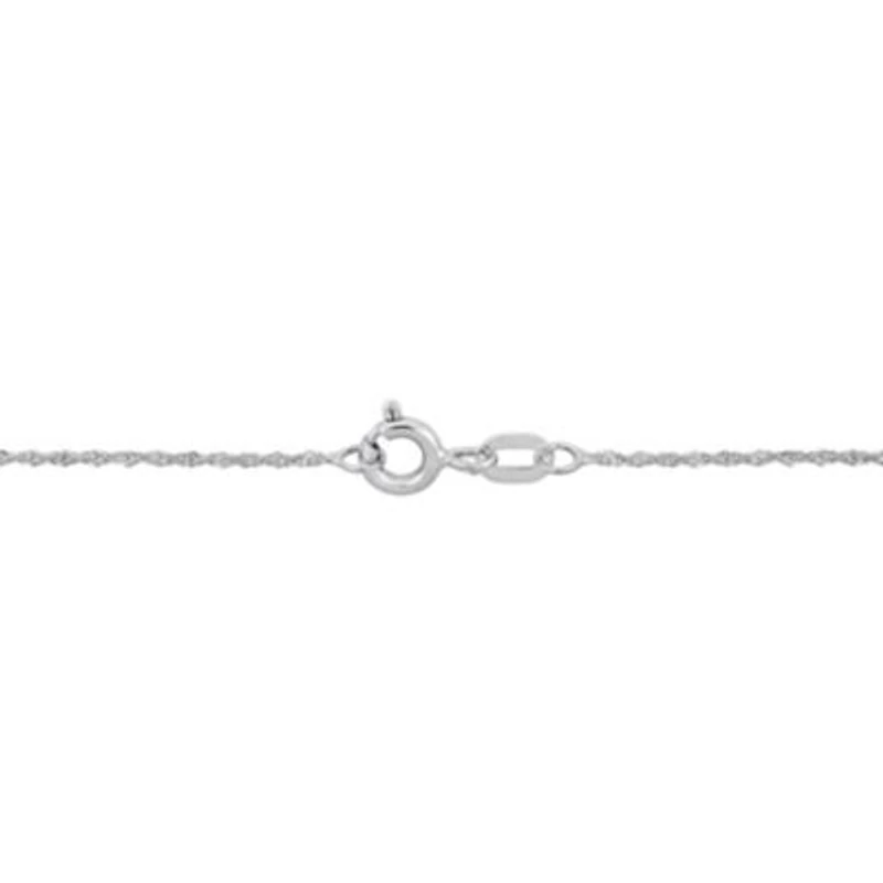1mm Sparkling Singapore Chain Necklace 14K Gold