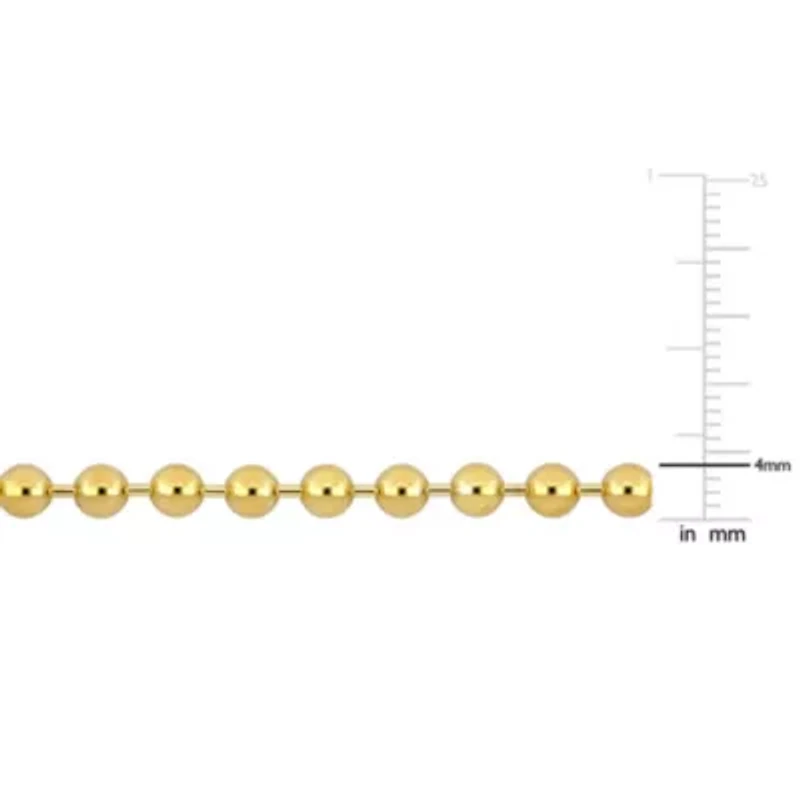4mm Ball Bead Bracelet 14K Yellow Gold