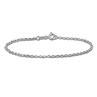 1.5mm Rolo Link Chain Bracelet 14K Gold - 6