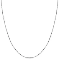 0.85mm Wheat Link Chain Necklace 14K Gold
