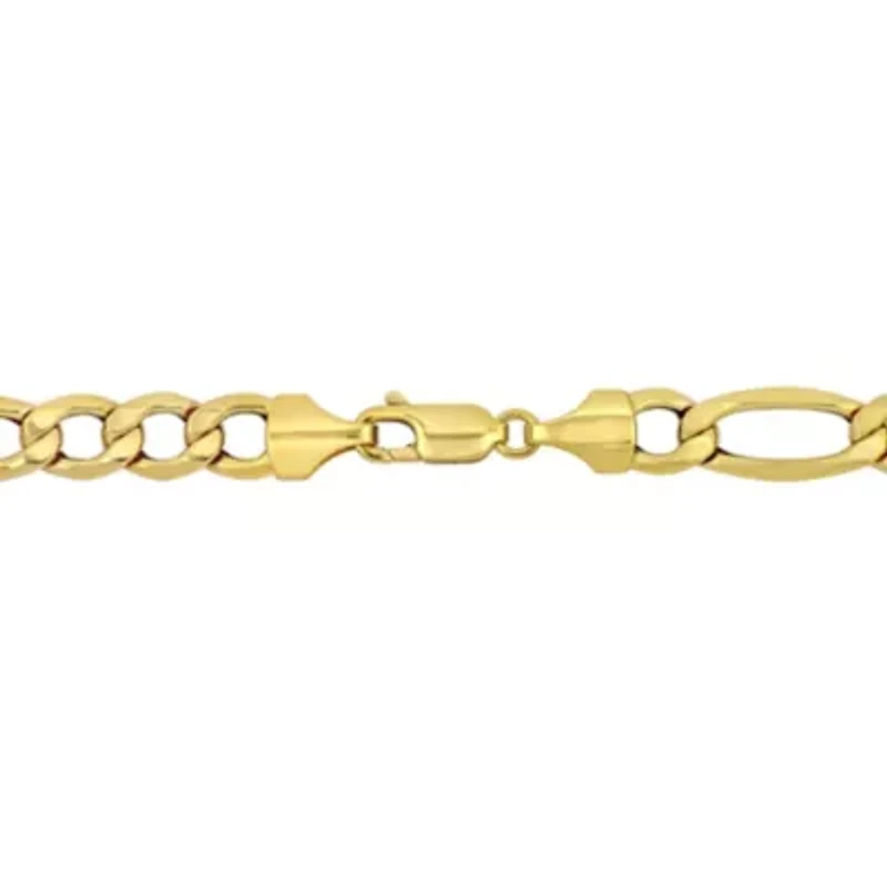 2-Piece Set of Men's 7mm Figaro Chain Necklace & Bracelet 10K Yellow Gold