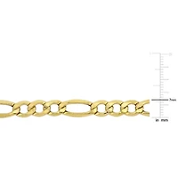 2-Piece Set of Men's 7mm Figaro Chain Necklace & Bracelet 10K Yellow Gold