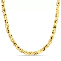 5mm Rope Chain Necklace 14K Yellow Gold