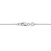 1mm Diamond Cut Cable Chain Necklace 14K Gold
