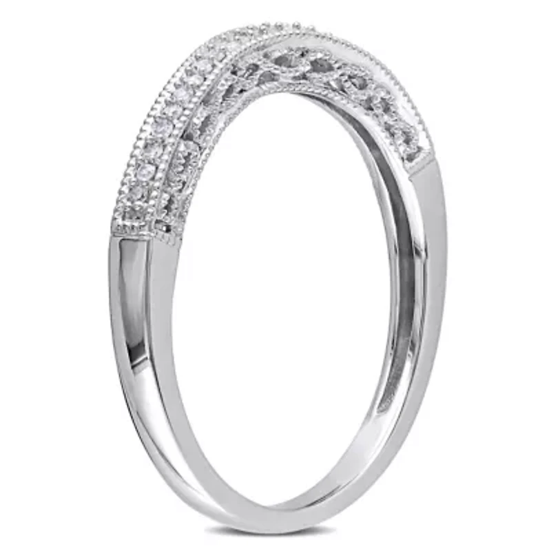 Diamond Ring 10k White Gold