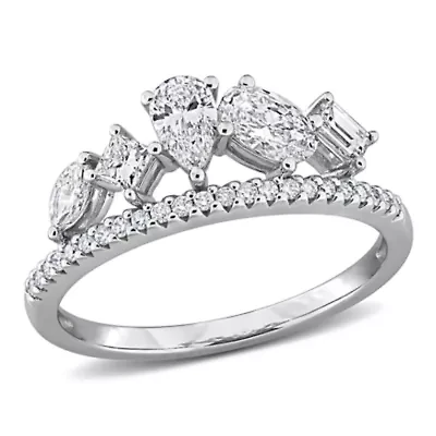 Lab Grown Diamond Ring 14k White Gold