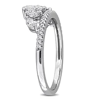 Lab Grown Diamond Ring 14k White Gold