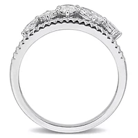 Lab Grown Diamond Ring 14k White Gold