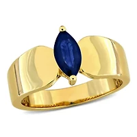 Sapphire Ring 10k Yellow Gold
