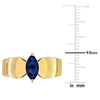 Sapphire Ring 10k Yellow Gold