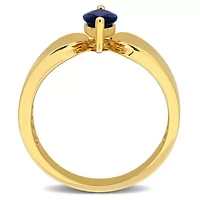 Sapphire Ring 10k Yellow Gold