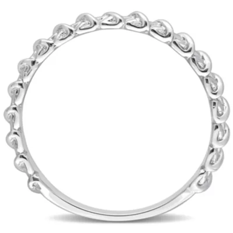 Crossover Twisted Ring 14k White Gold