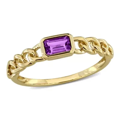 Gemstone Infinity Ring 14k Gold
