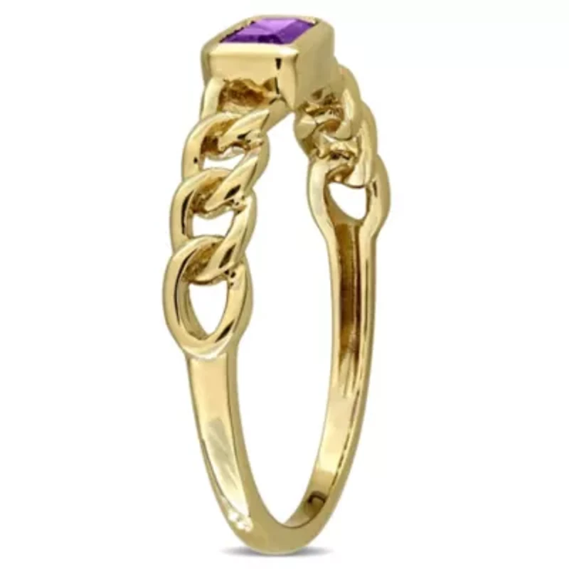 Gemstone Infinity Ring 14k Gold