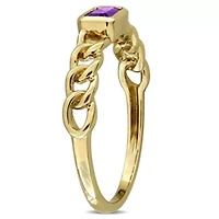 Gemstone Infinity Ring 14k Gold