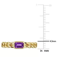 Gemstone Infinity Ring 14k Gold