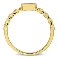 Gemstone Infinity Ring 14k Gold