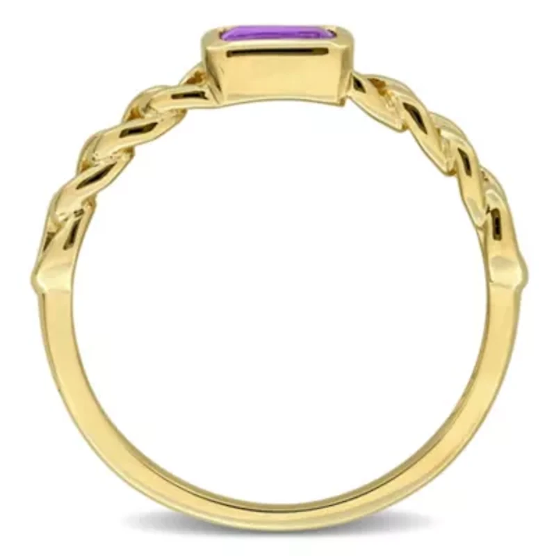 Gemstone Infinity Ring 14k Gold