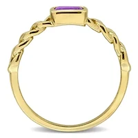Gemstone Infinity Ring 14k Gold