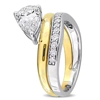 Lab Grown Diamond Ring 14k Two-Tone Gold