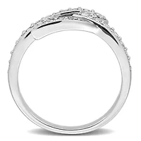 Lab Created White Sapphire Ring Sterling Silver