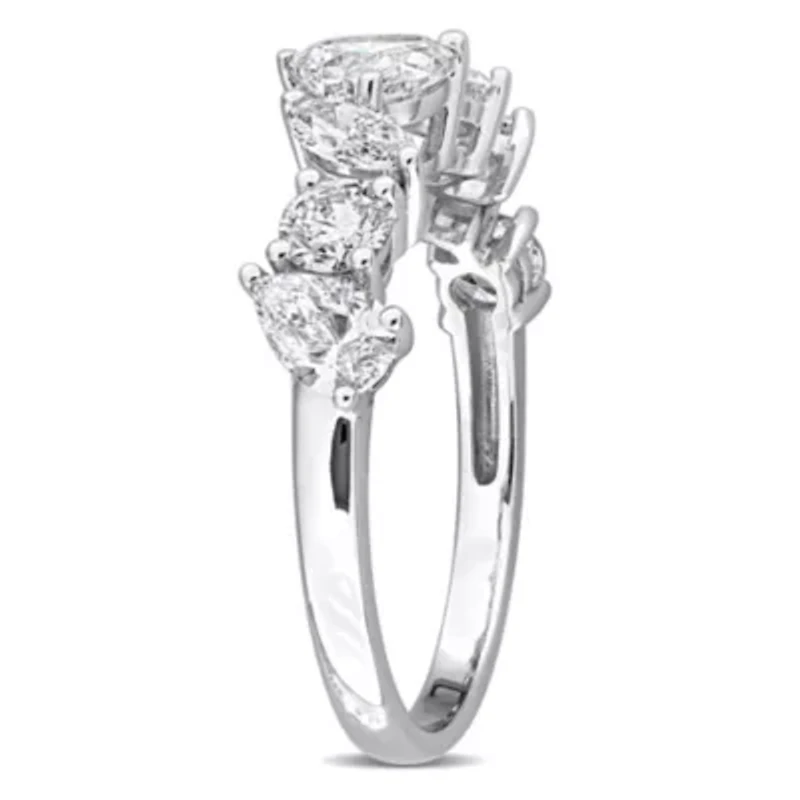 Lab Grown Diamond Ring 14k White Gold