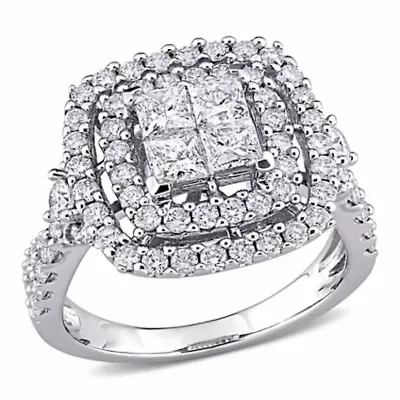 Diamonds Ring 14k White Gold