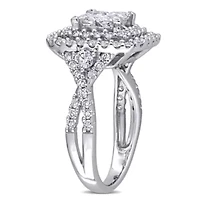 Diamonds Ring 14k White Gold