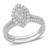 Diamond Ring 14k White Gold
