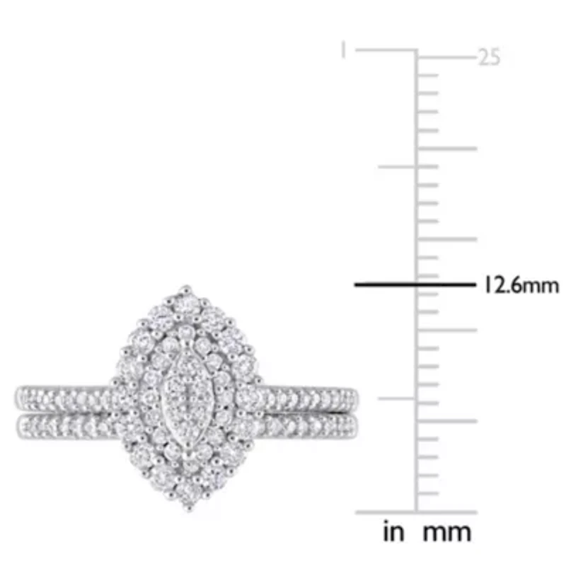 Diamond Ring 14k White Gold