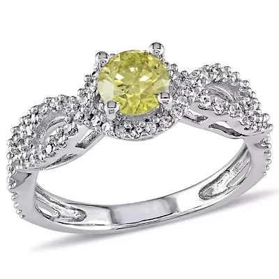 Diamond Ring 10k White Gold