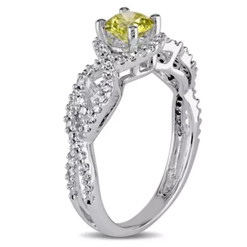 Diamond Ring 10k White Gold