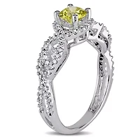 Diamond Ring 10k White Gold