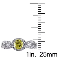 Diamond Ring 10k White Gold