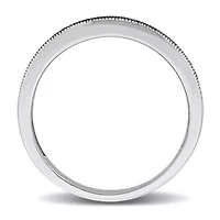 Blue Diamond Ring 10k White Gold Black Rhodium Plated