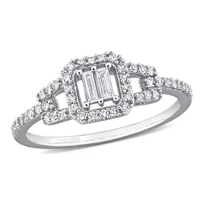 Diamond Ring 10k White Gold