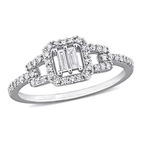 Diamond Ring 10k White Gold