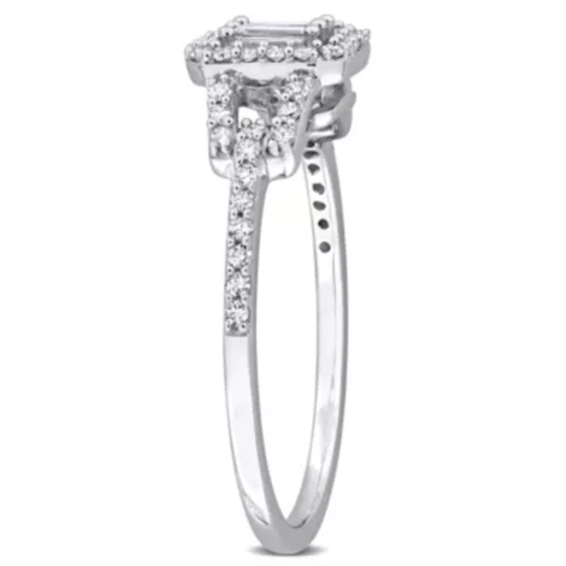 Diamond Ring 10k White Gold