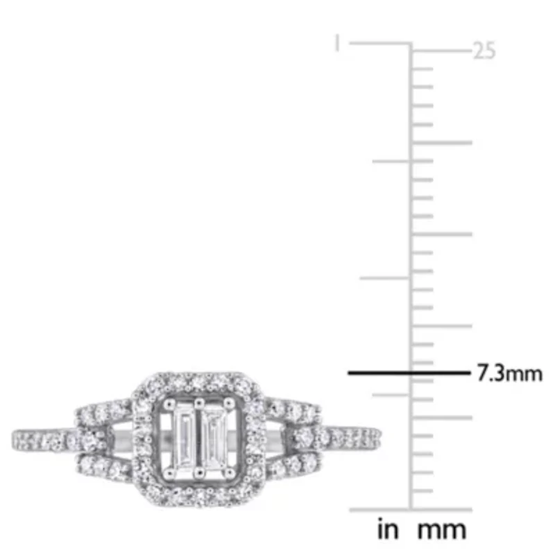 Diamond Ring 10k White Gold