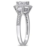 Diamond Ring 10k White Gold
