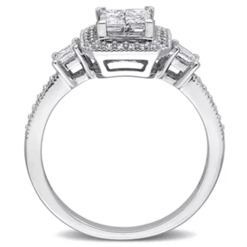 Diamond Ring 10k White Gold