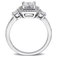 Diamond Ring 10k White Gold