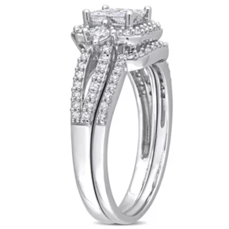 Diamonds Bridal Set Ring 10k White Gold